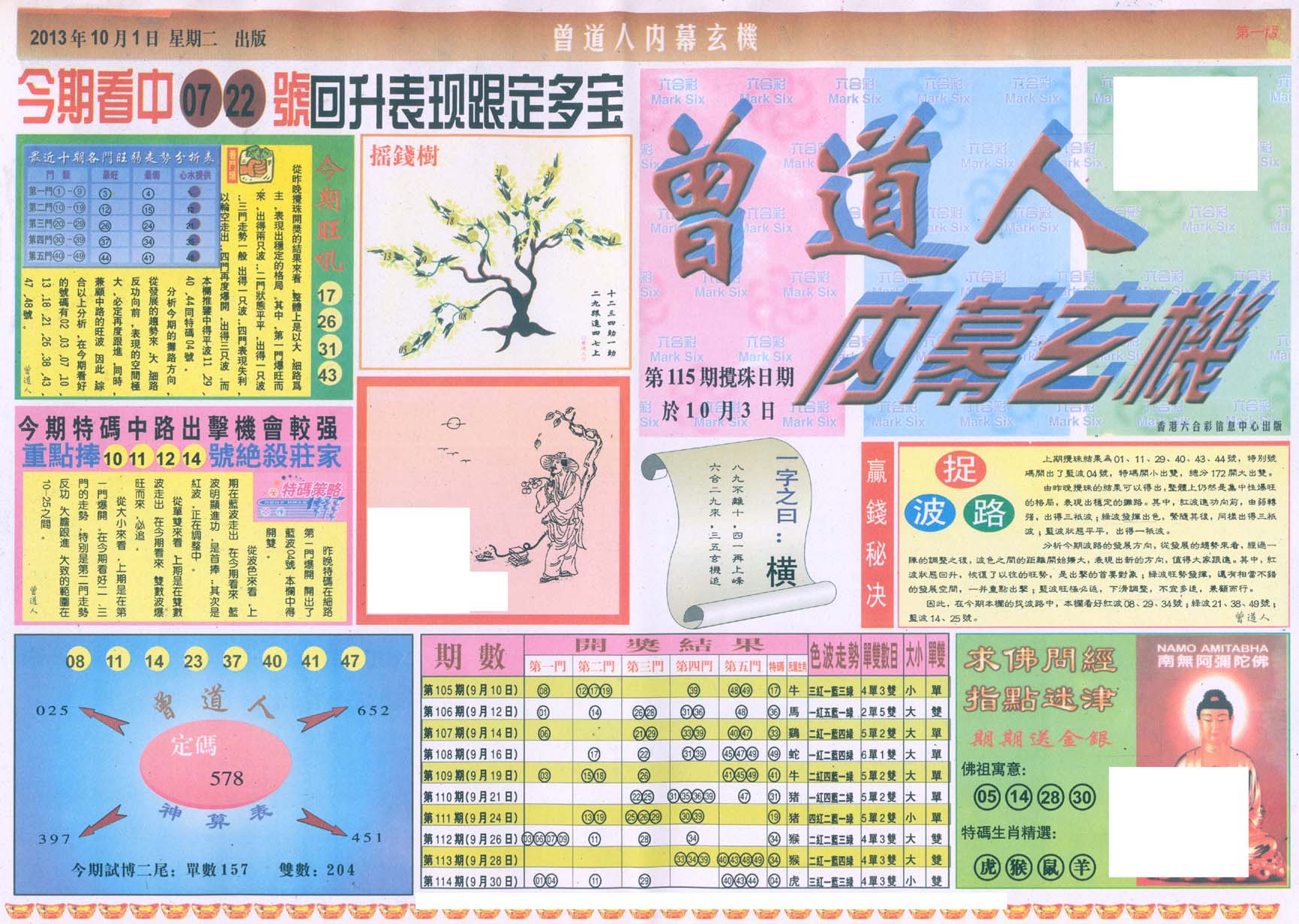 曾道人内幕玄机