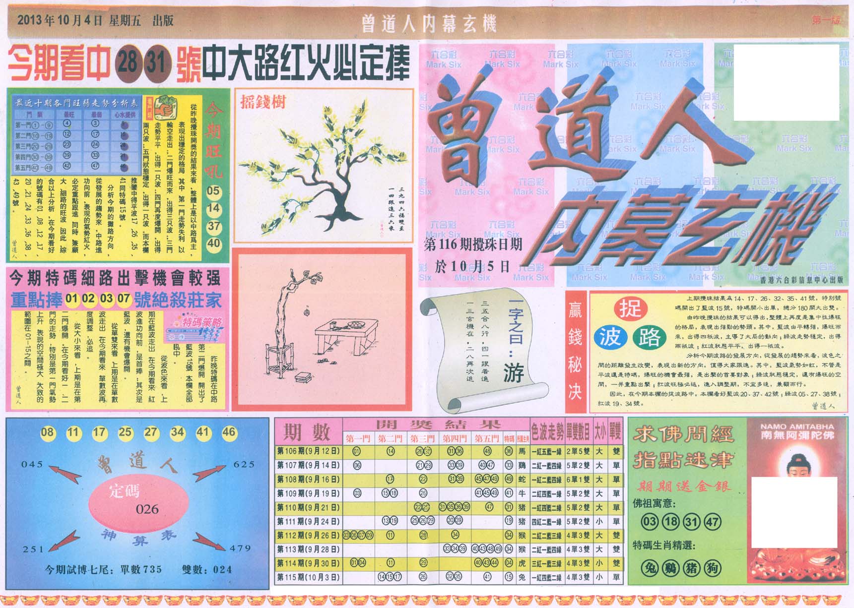 曾道人内幕玄机