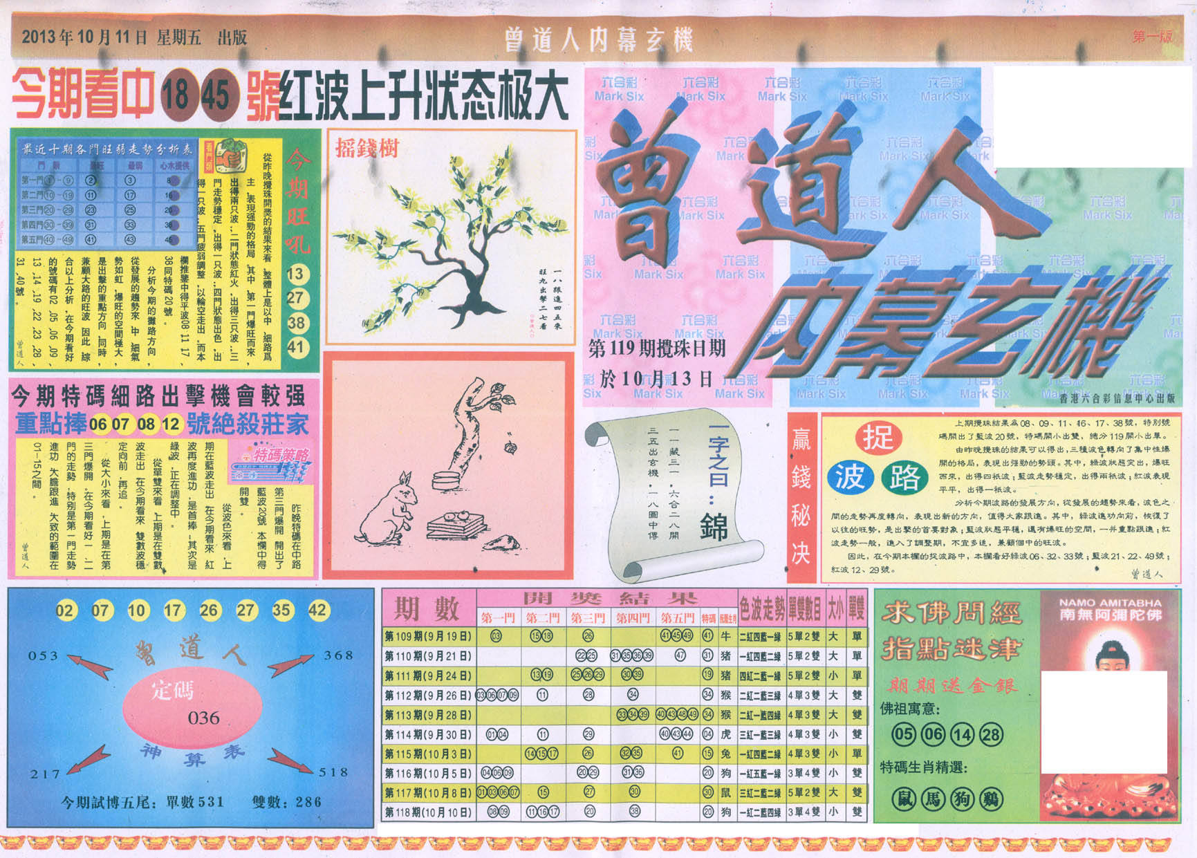 曾道人内幕玄机