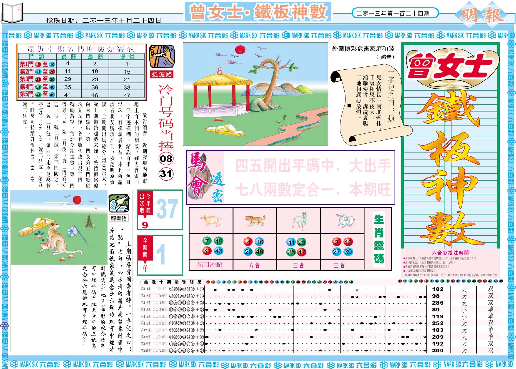 曾女士铁板神数