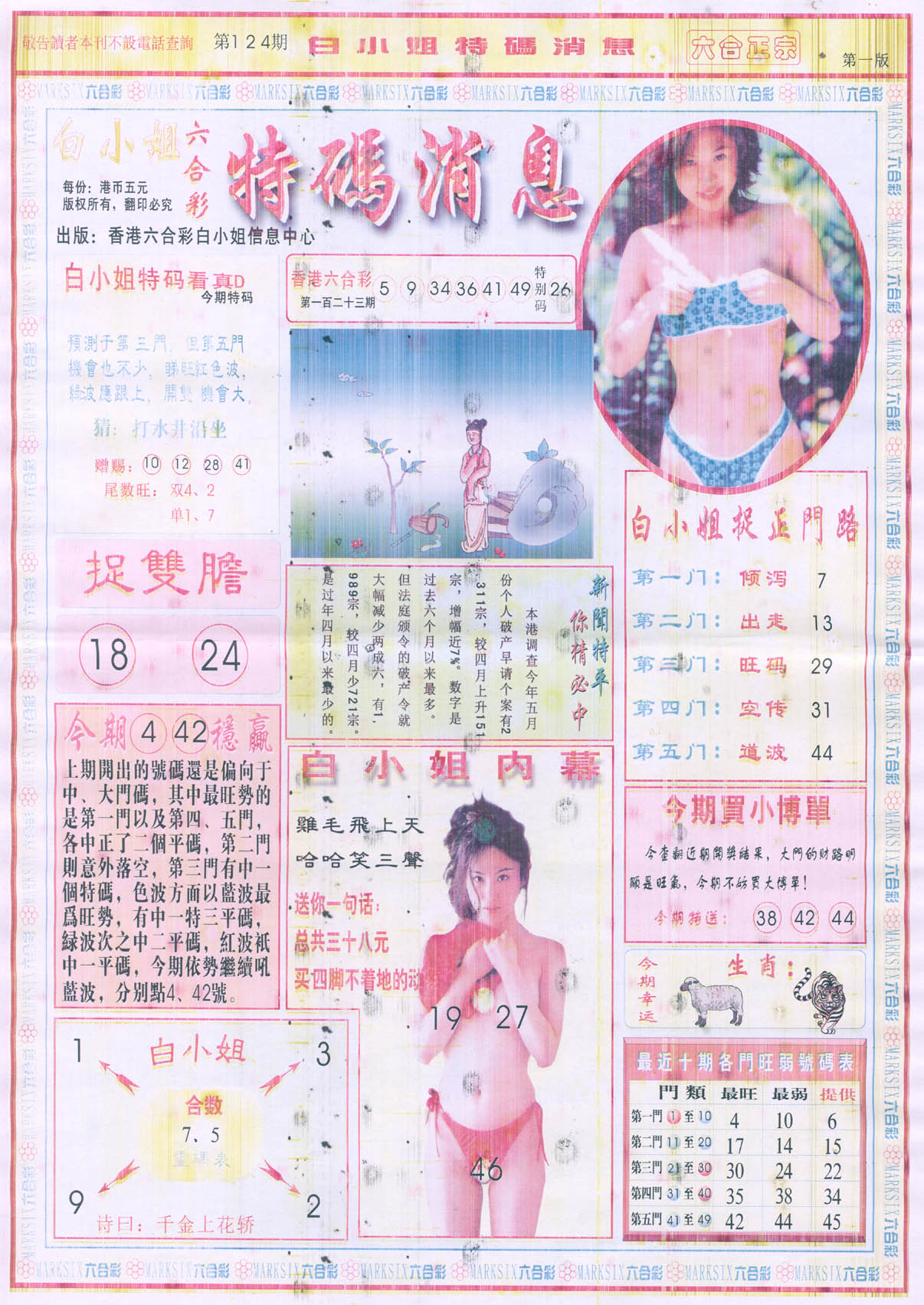 白小姐特码消息