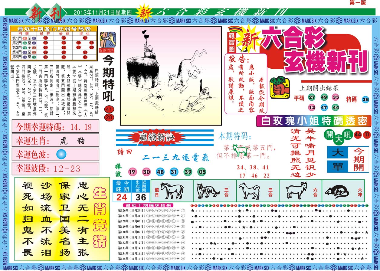 六合彩玄机新刊