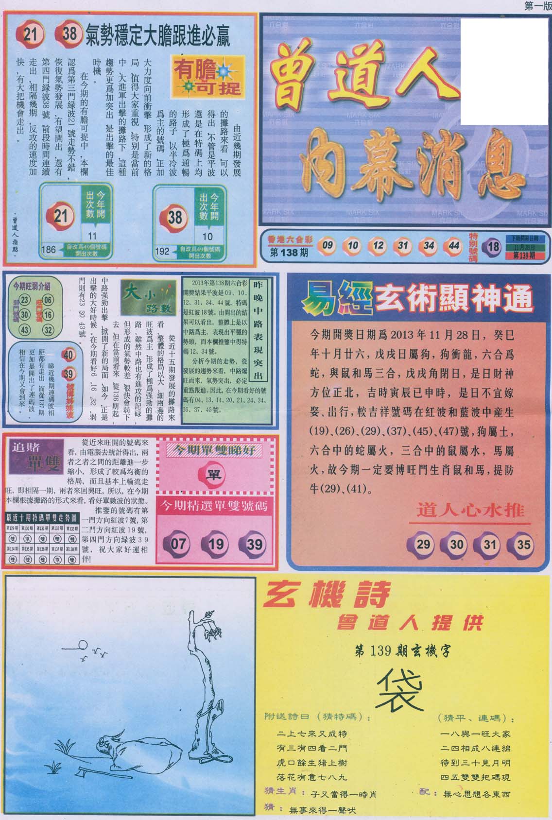 曾道人内幕消息