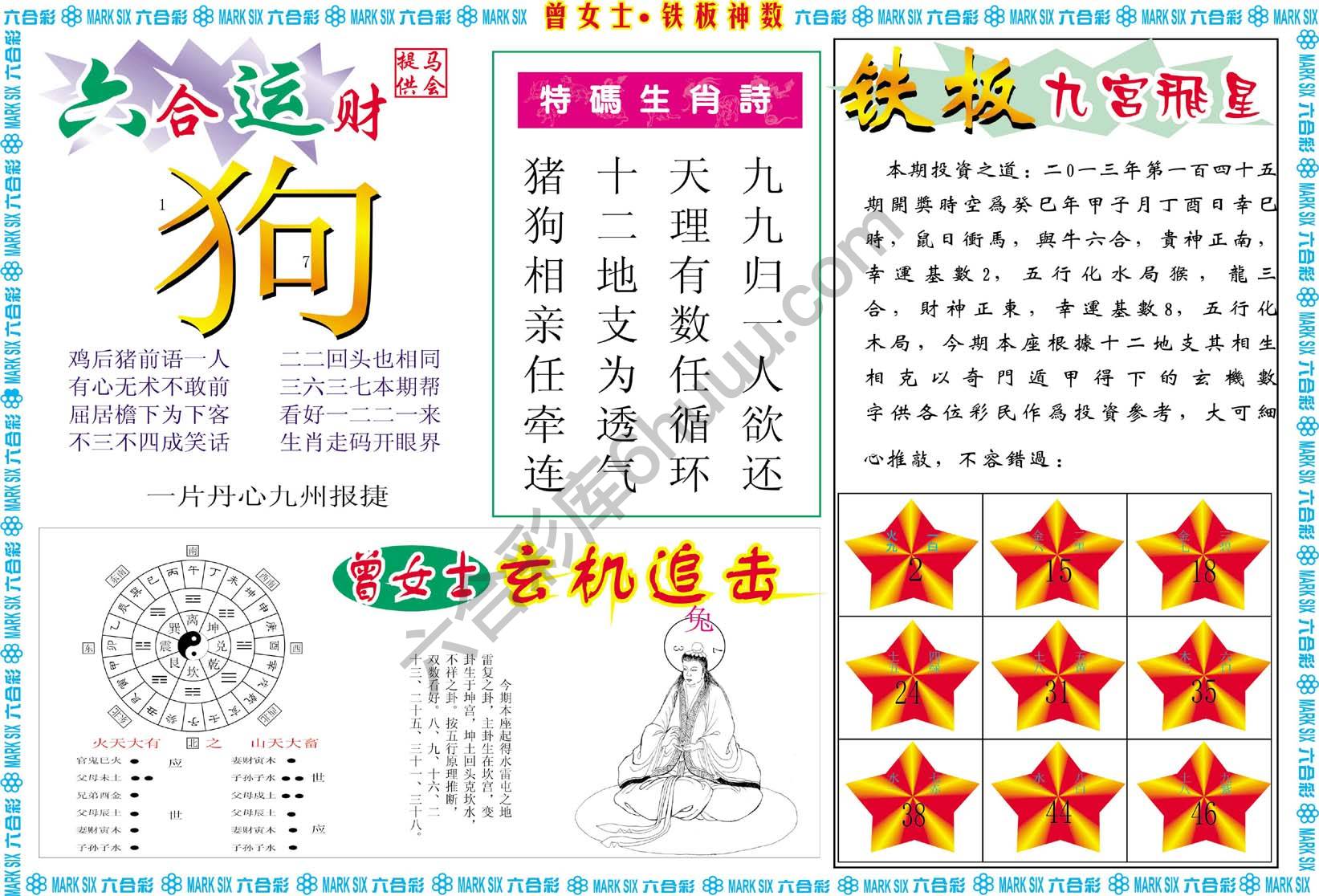 曾女士铁板神数