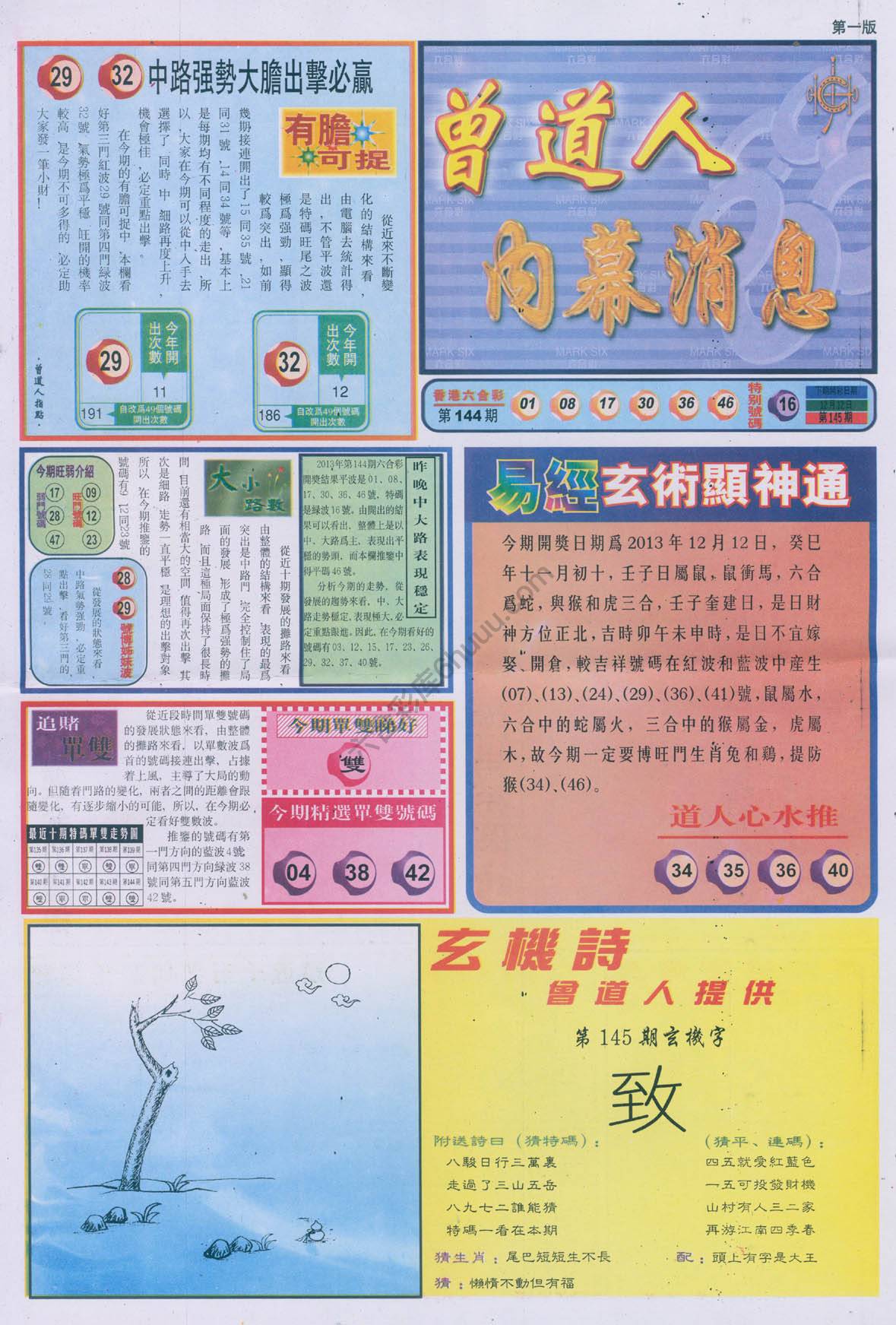 曾道人内幕消息