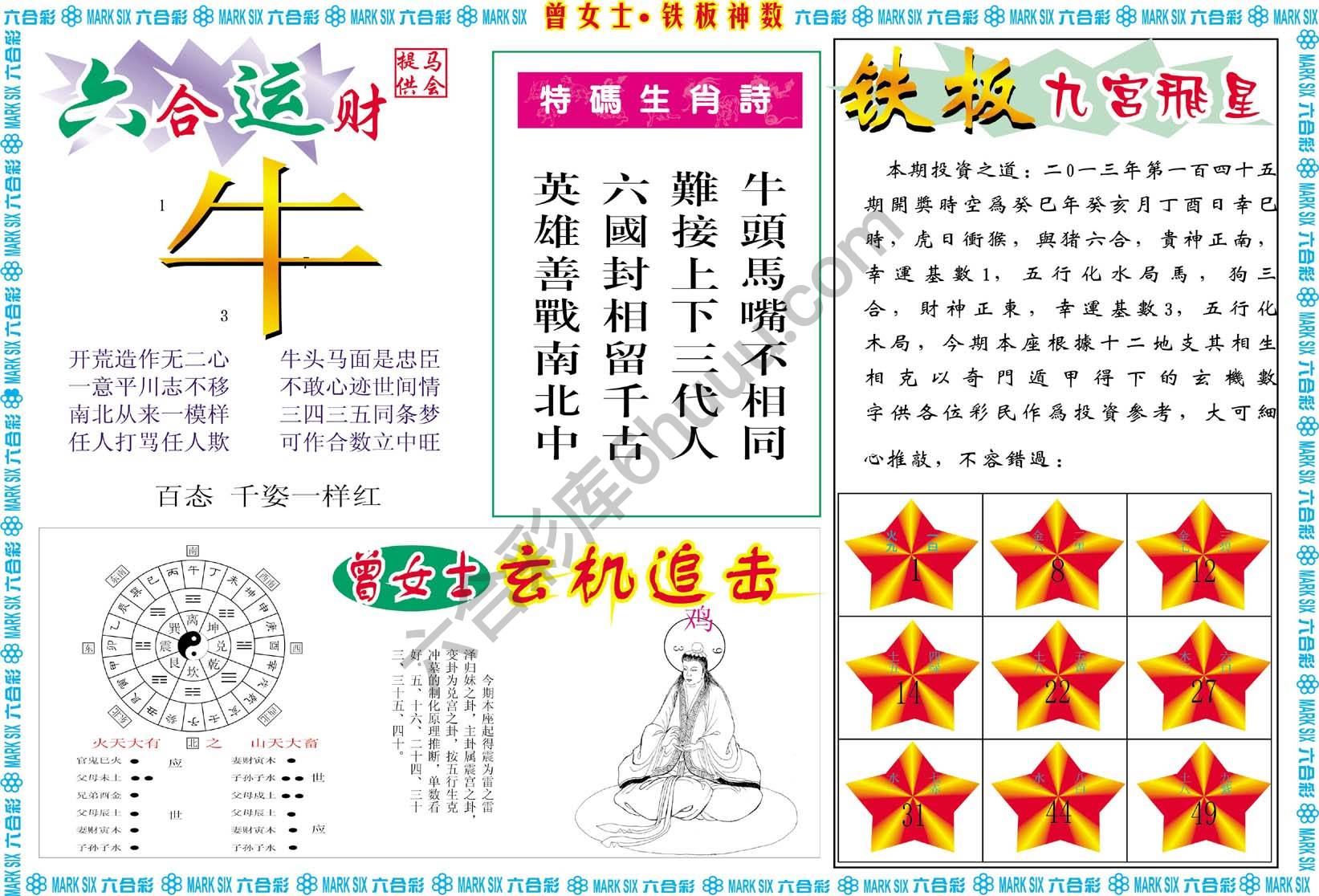 曾女士铁板神数