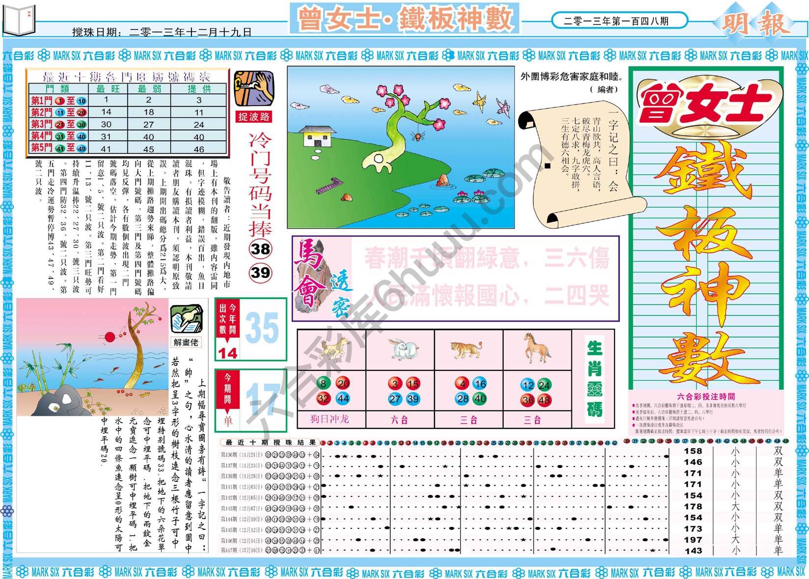 曾女士铁板神数