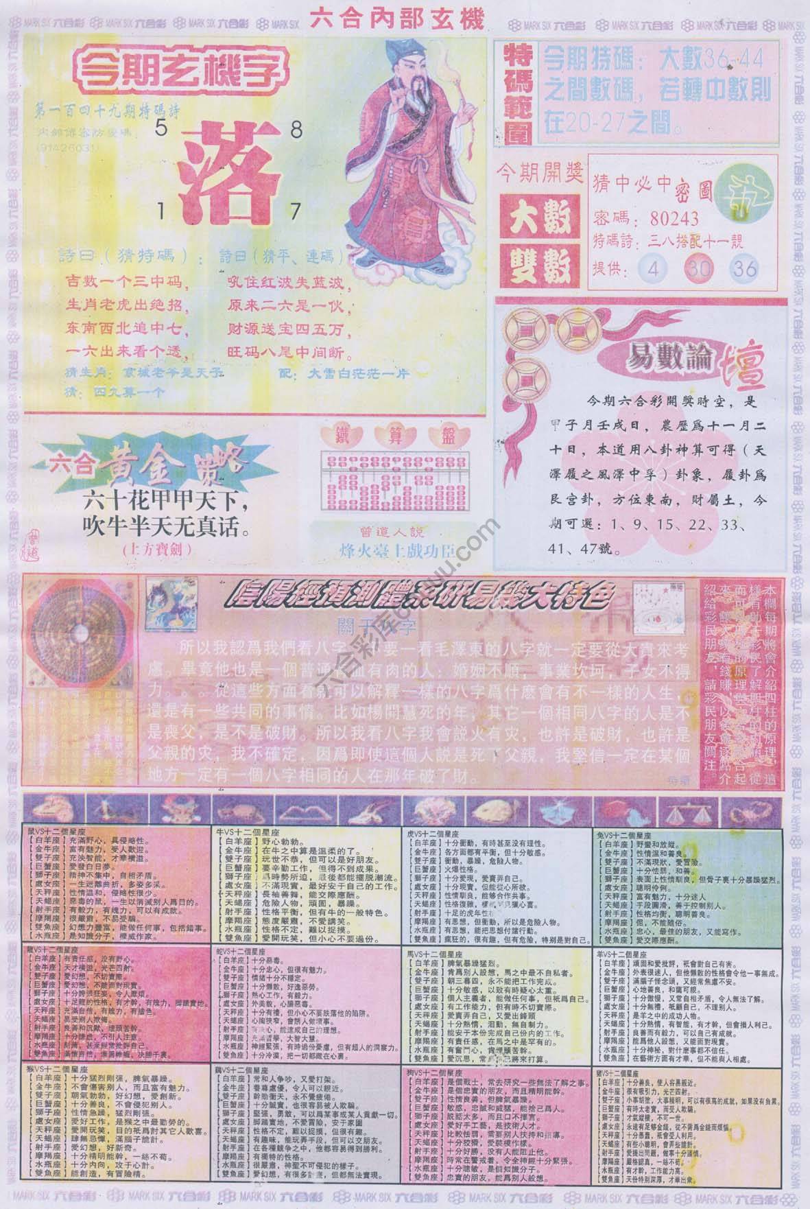 六合内部玄机