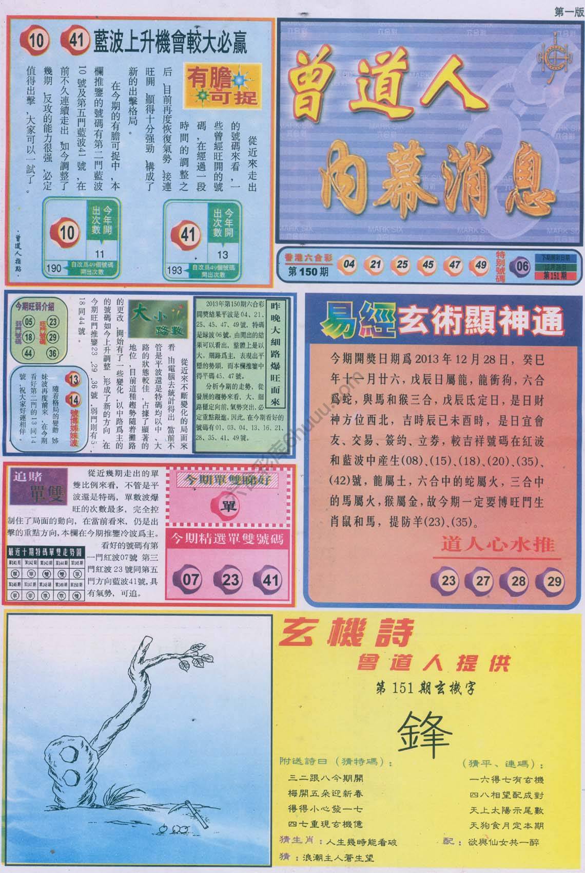 曾道人内幕消息