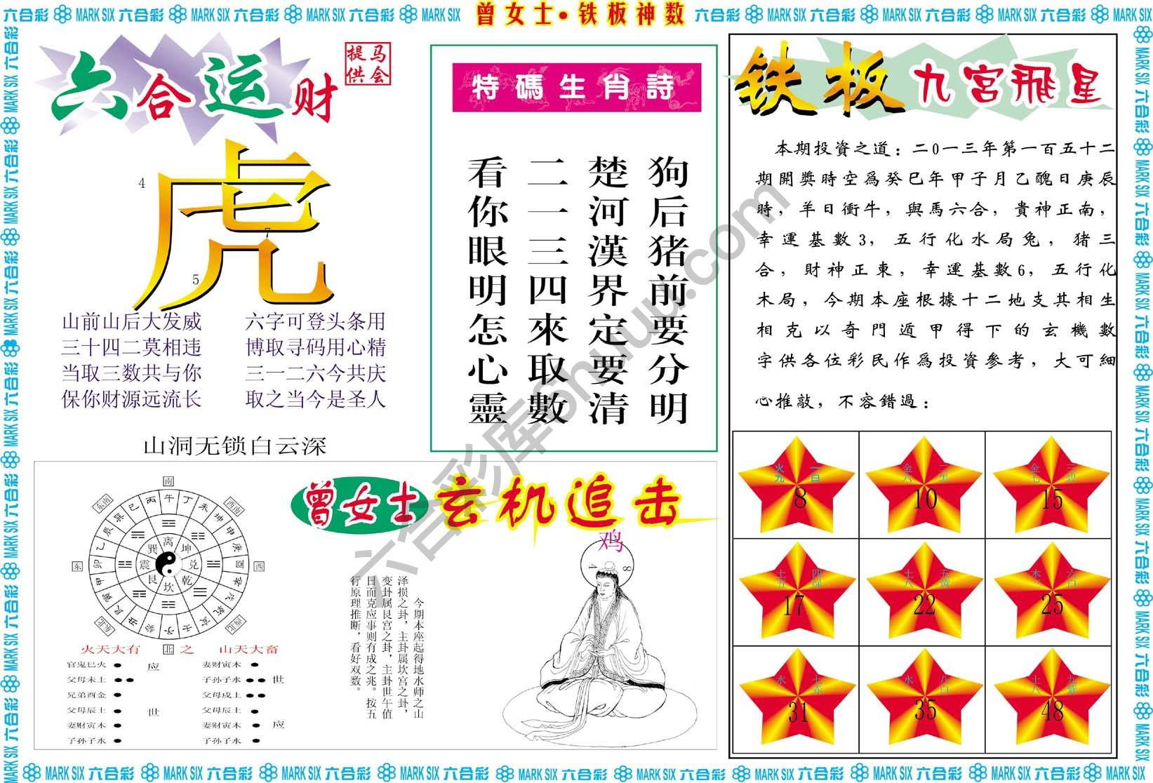 曾女士铁板神数