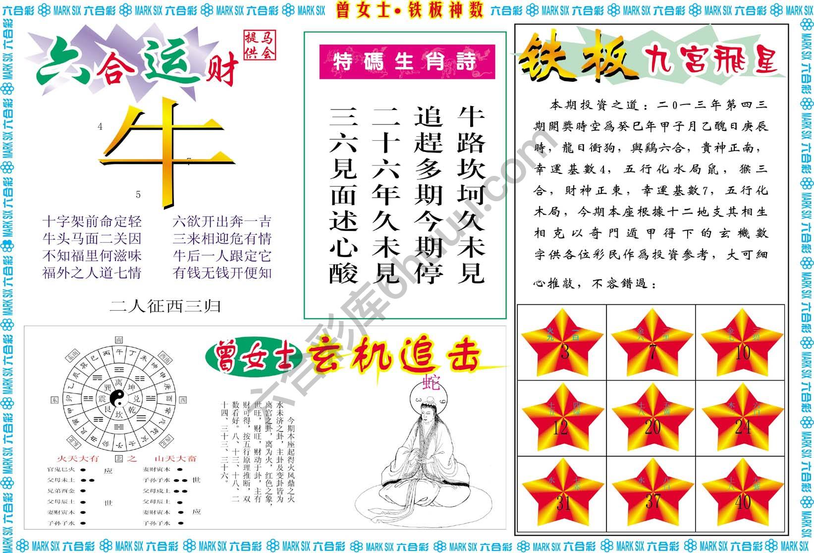 曾女士铁板神数