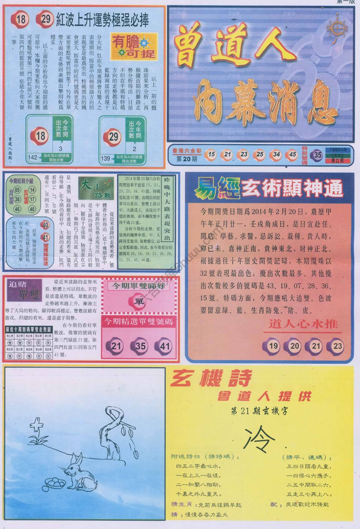 曾道人内幕消息