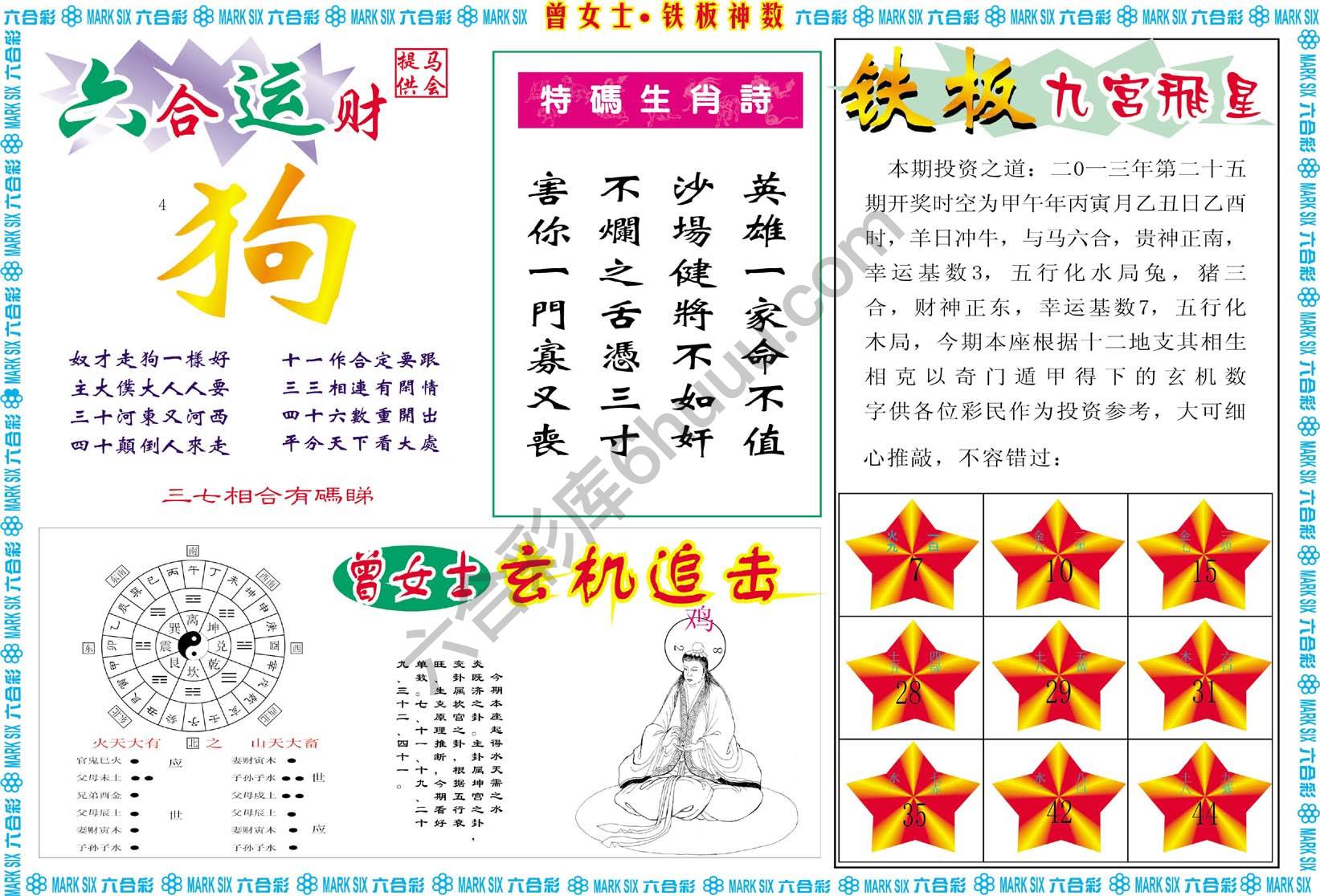 曾女士铁板神数