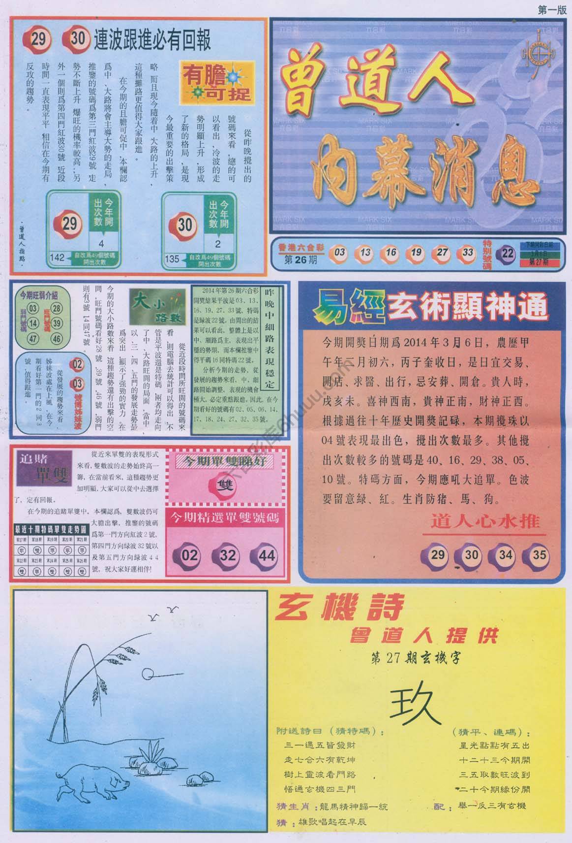 曾道人内幕消息