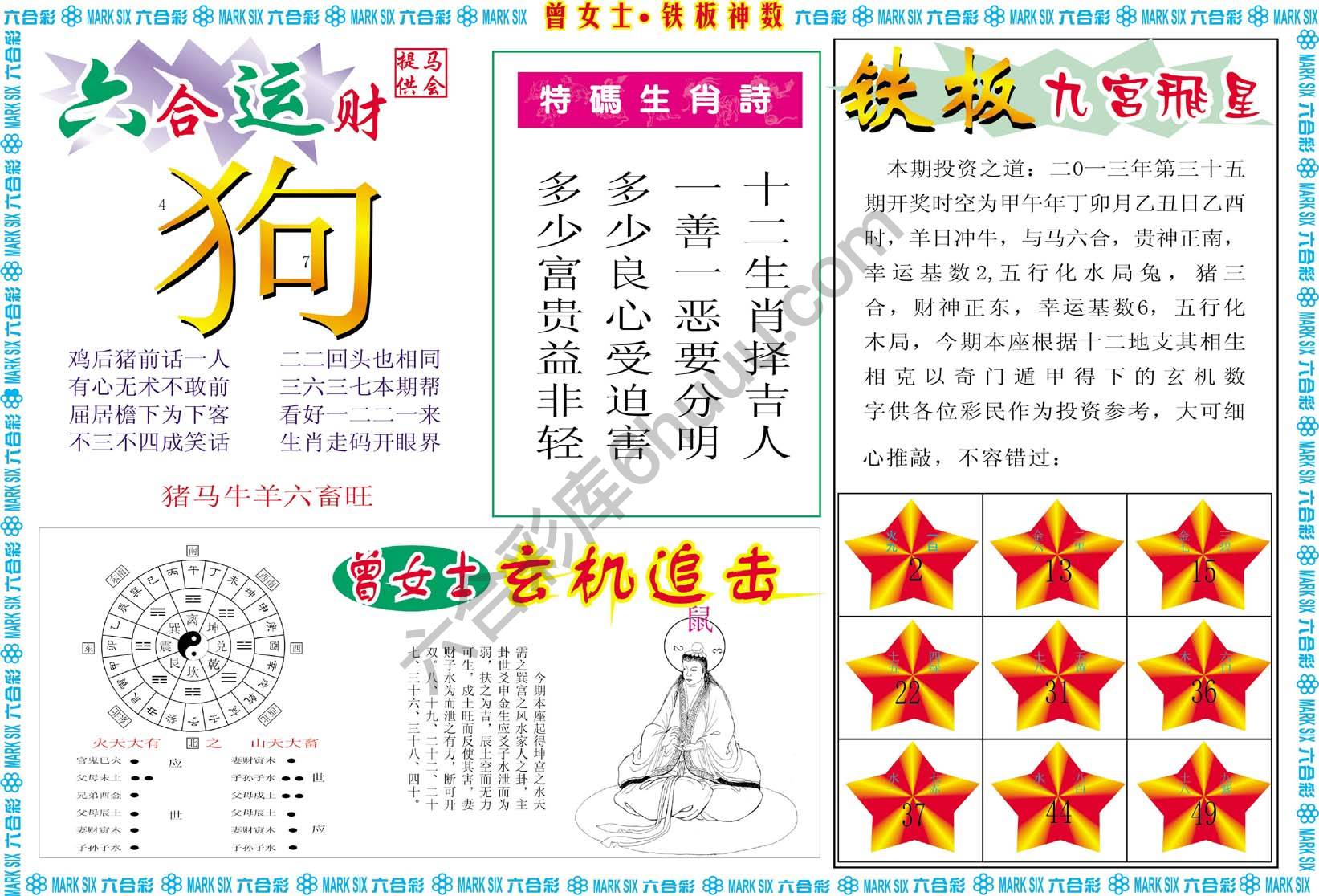 曾女士铁板神数