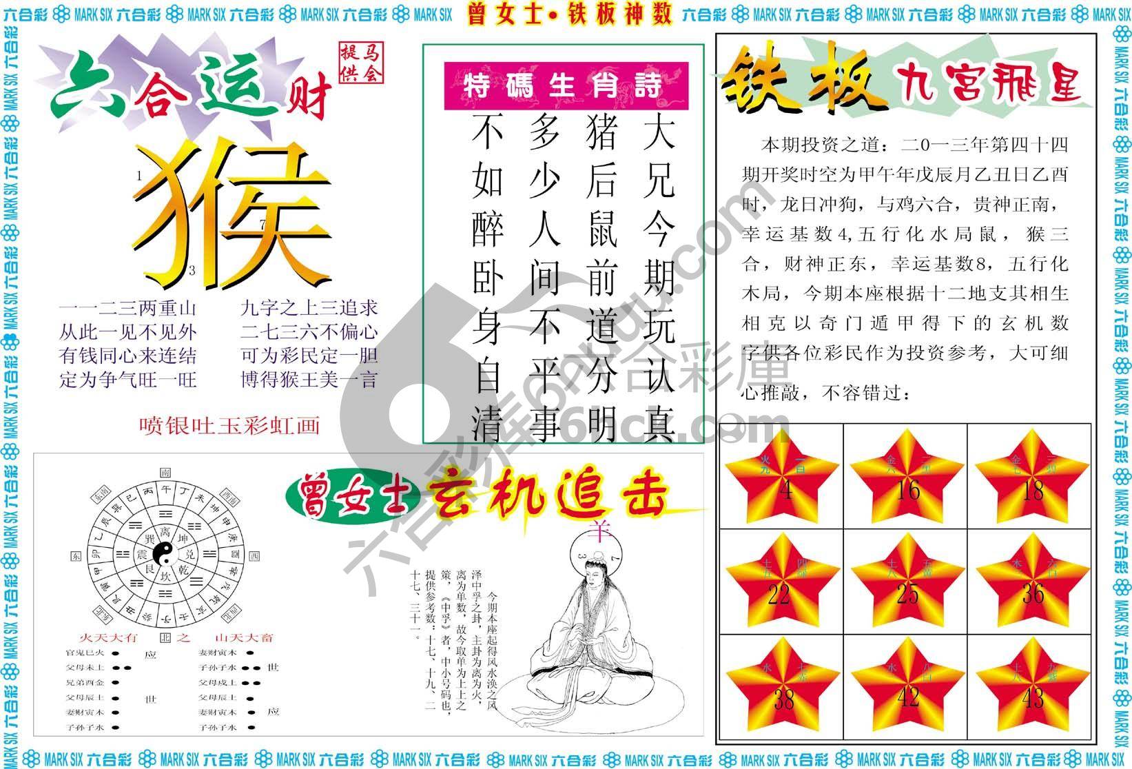 曾女士铁板神数