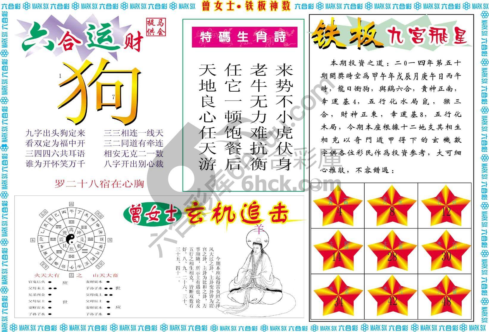 曾女士铁板神数