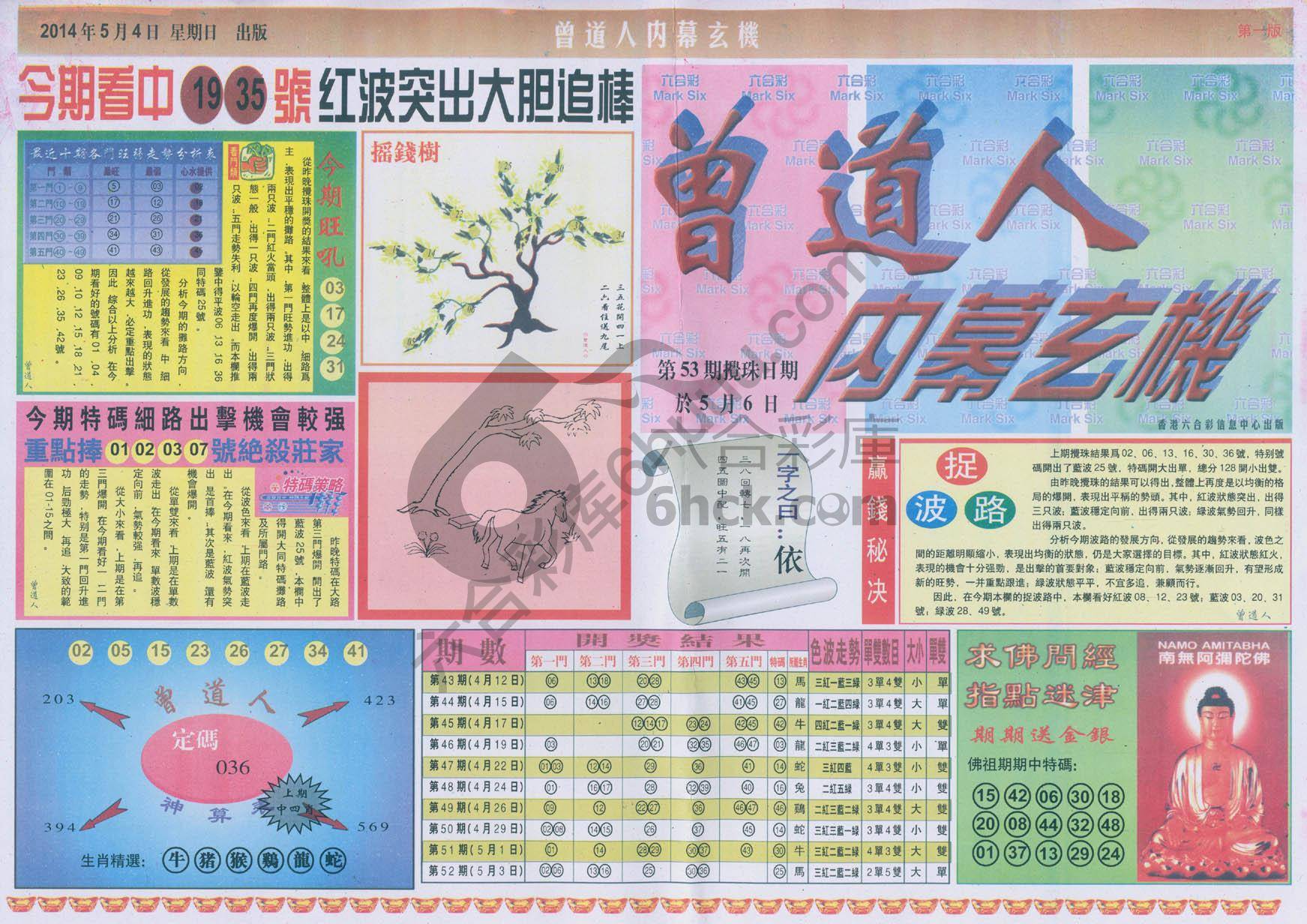 曾道人内幕玄机