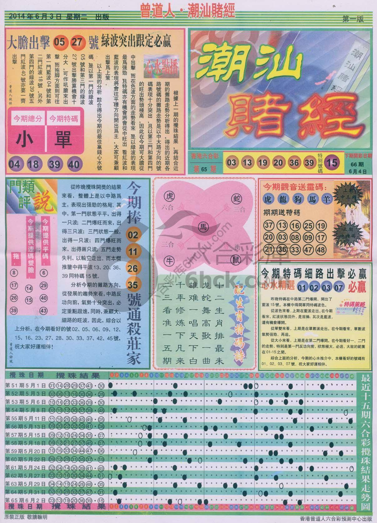 曾道人潮汕赌经