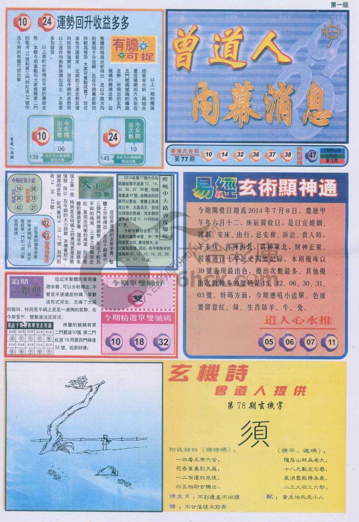 曾道人内幕消息