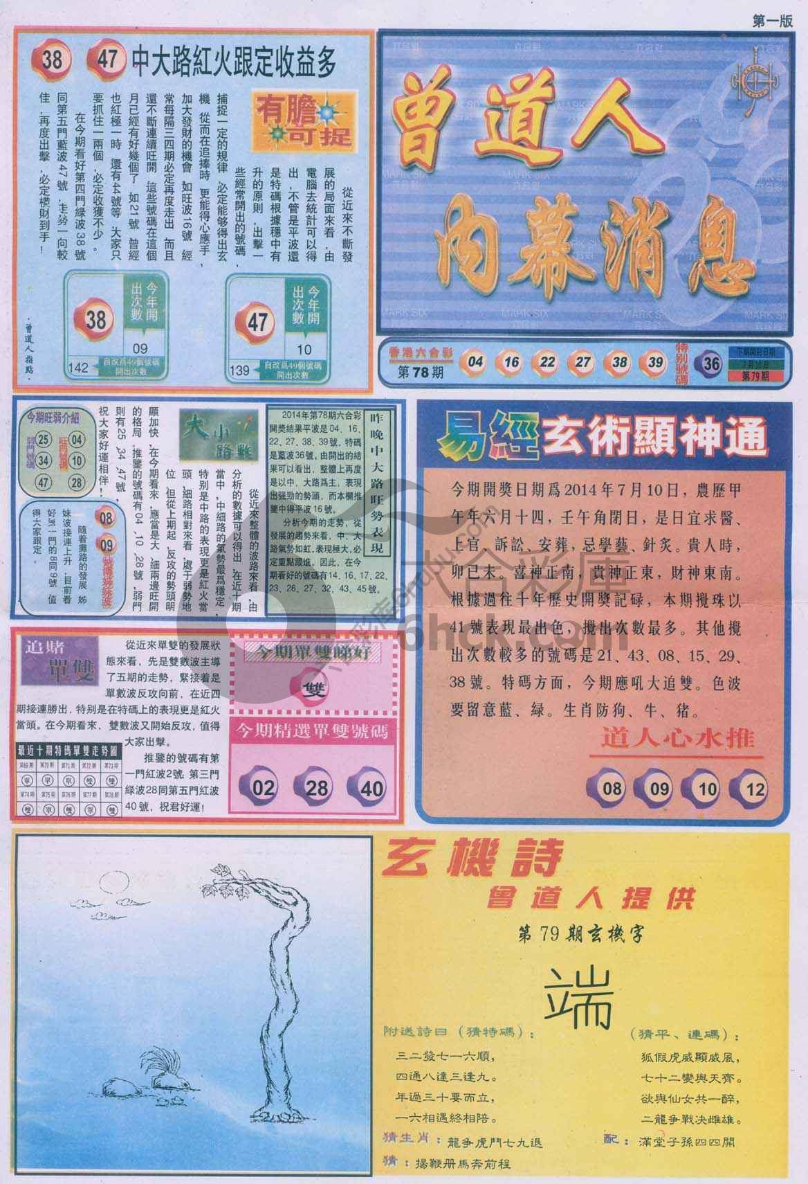 曾道人内幕消息