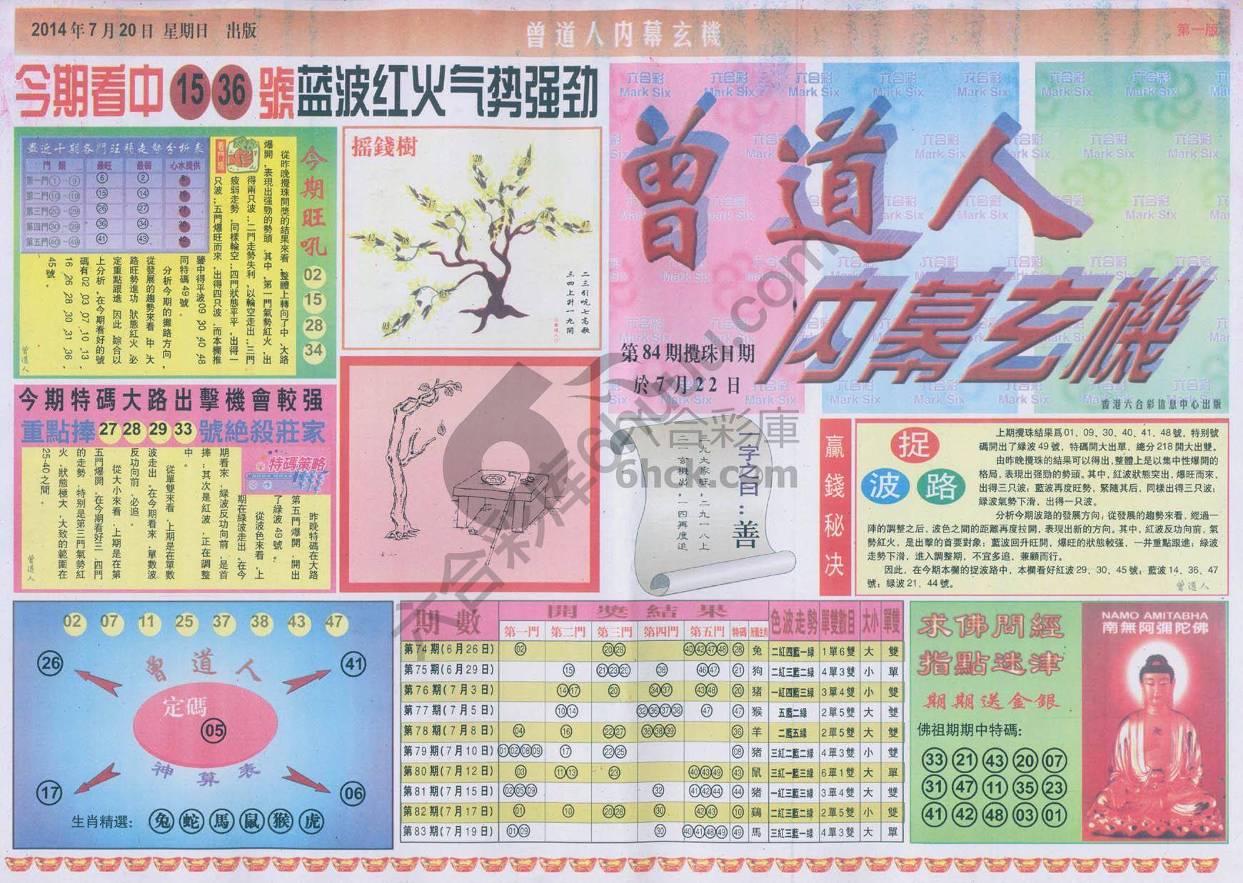 曾道人内幕玄机