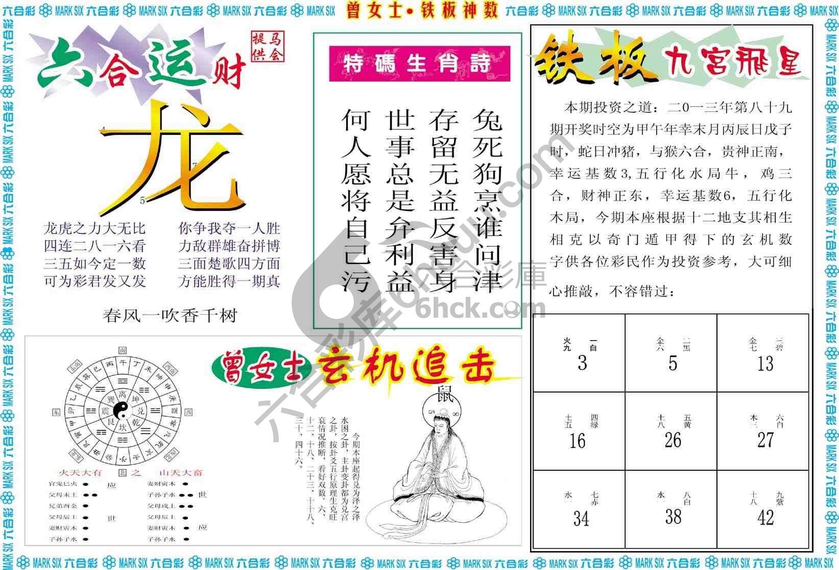 曾女士铁板神数