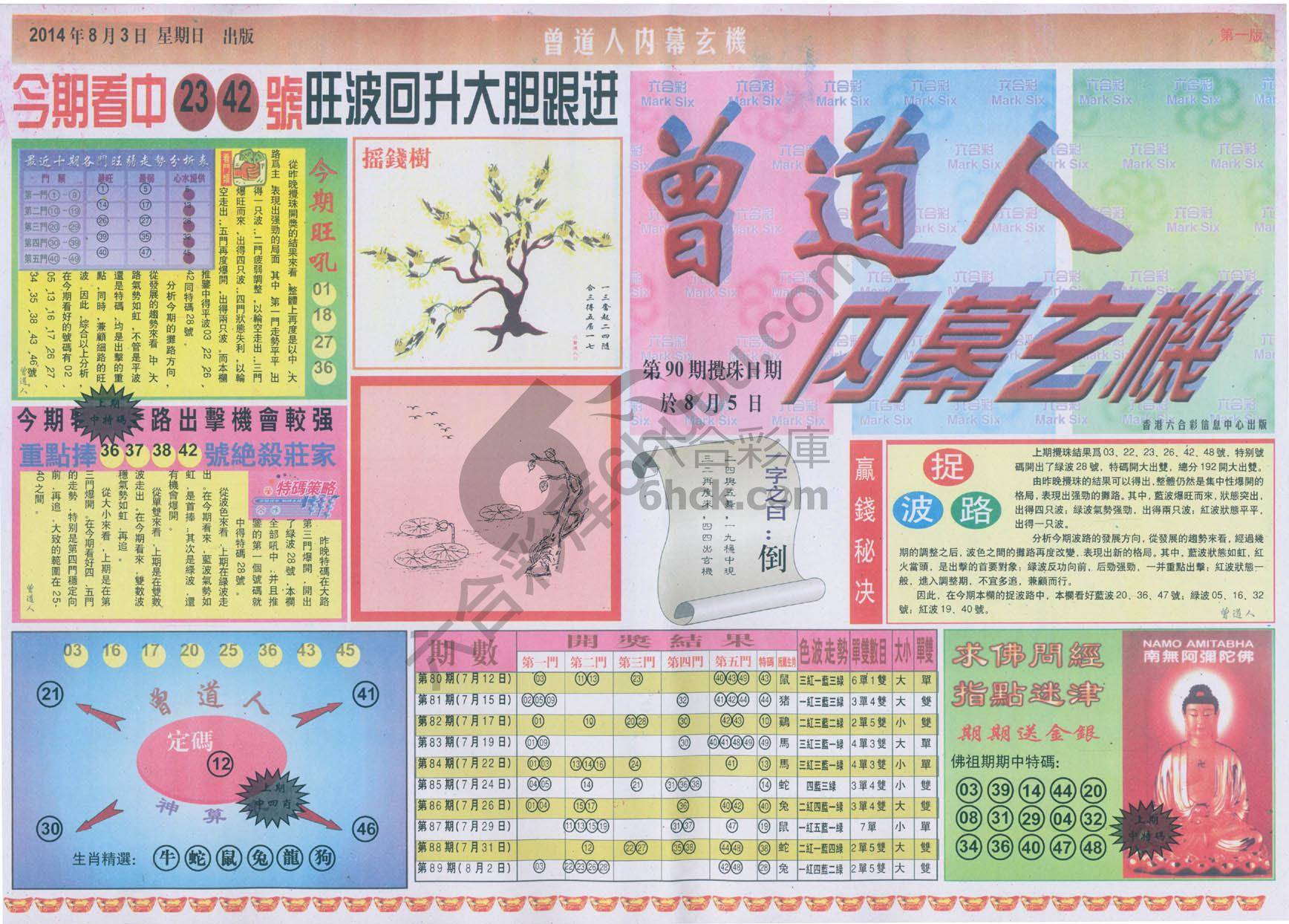 曾道人内幕玄机