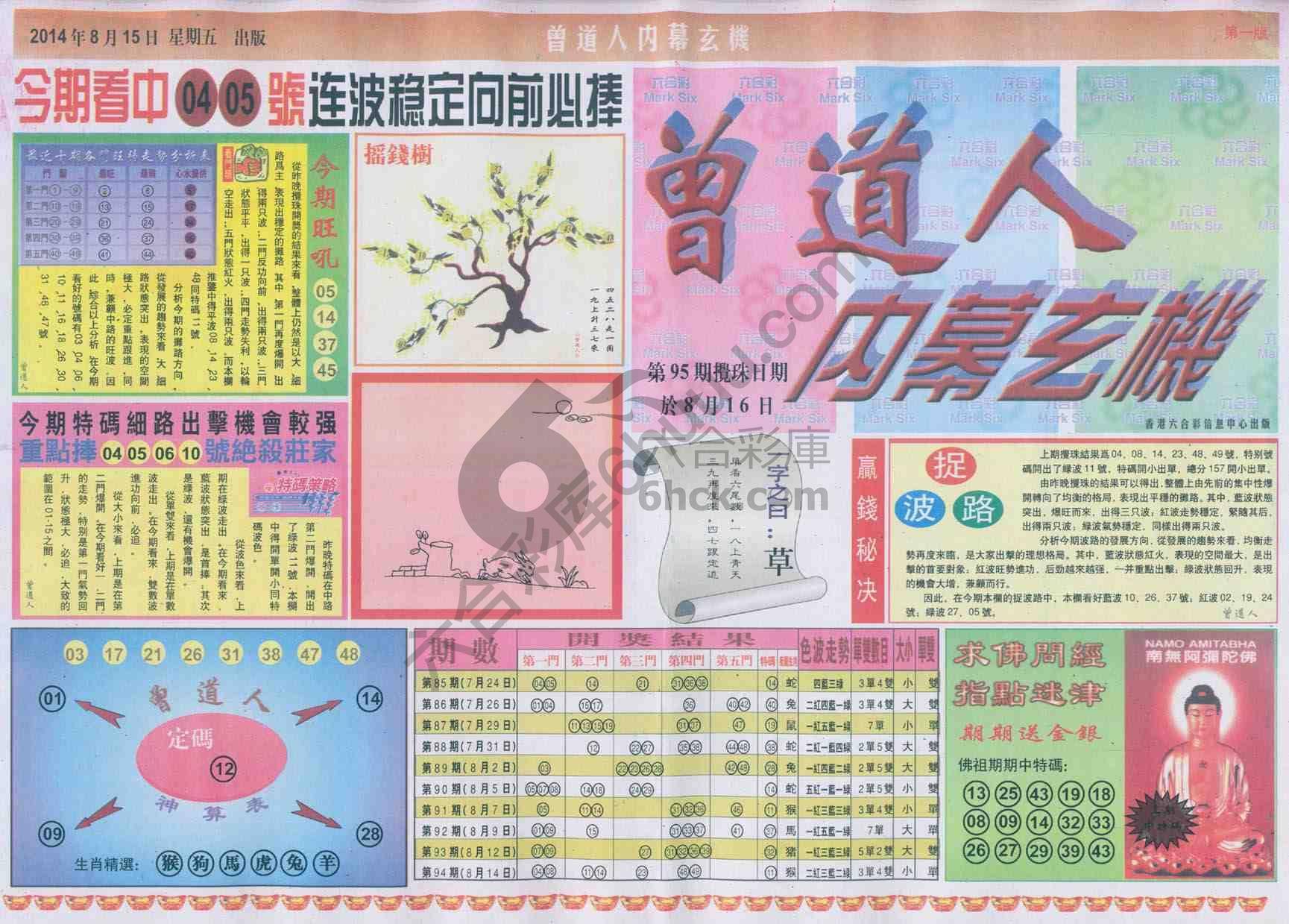 曾道人内幕玄机