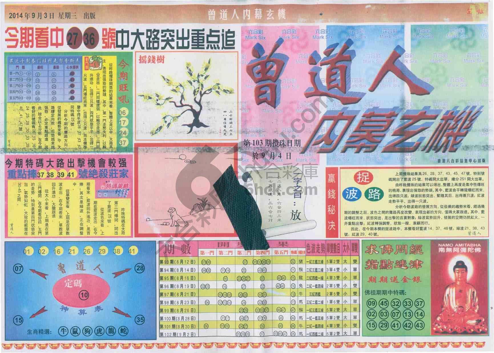 曾道人内幕玄机