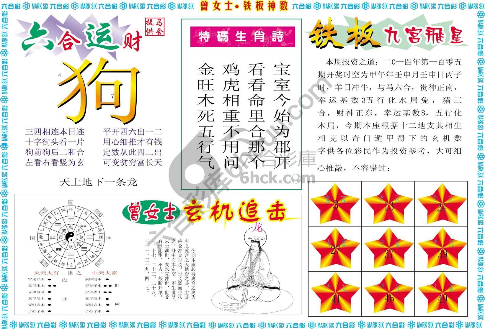 曾女士铁板神数