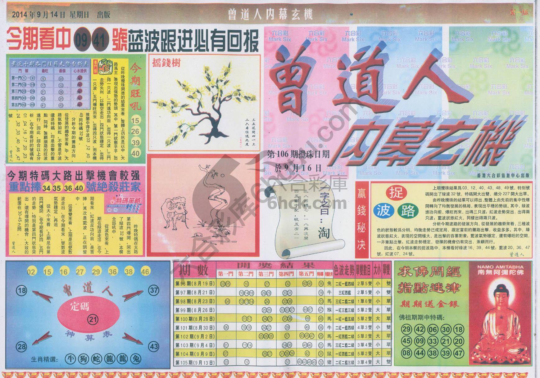 曾道人内幕玄机