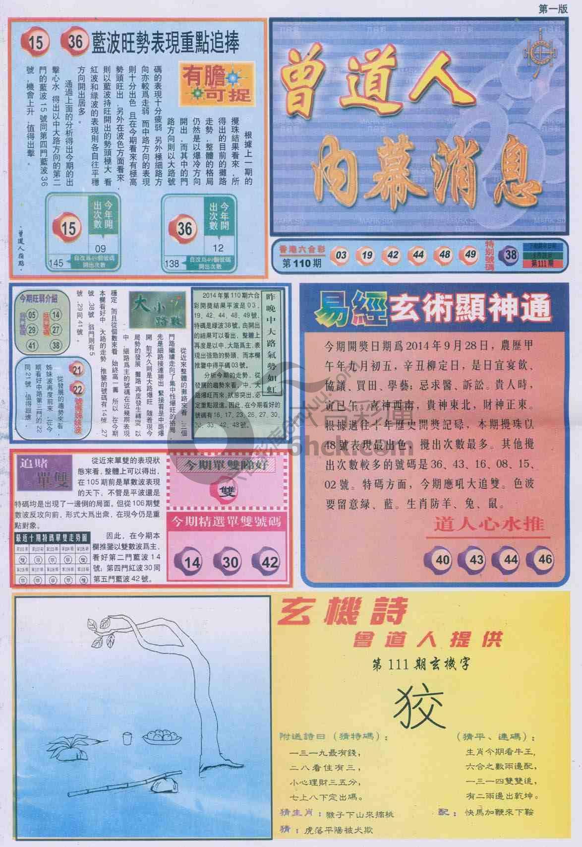 曾道人内幕消息