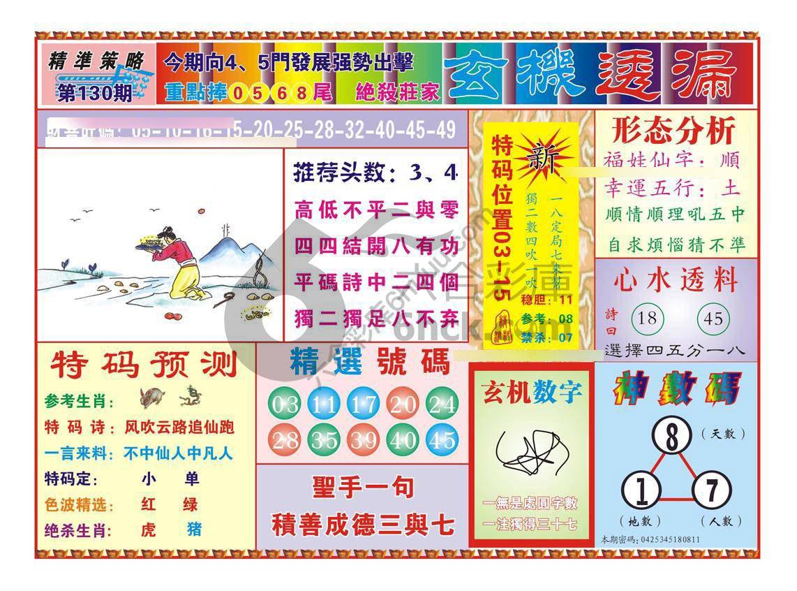 玄机透漏