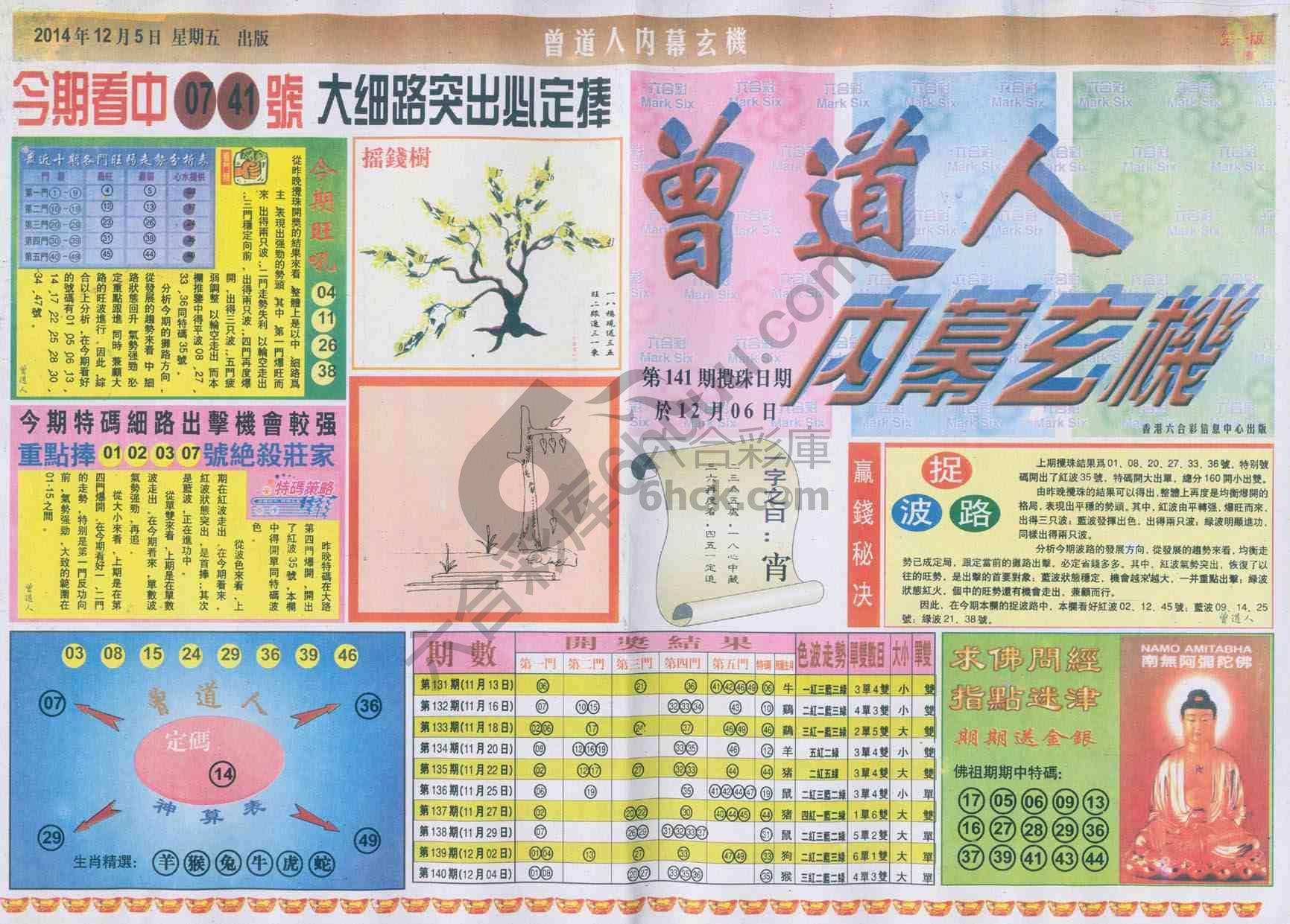 曾道人内幕玄机