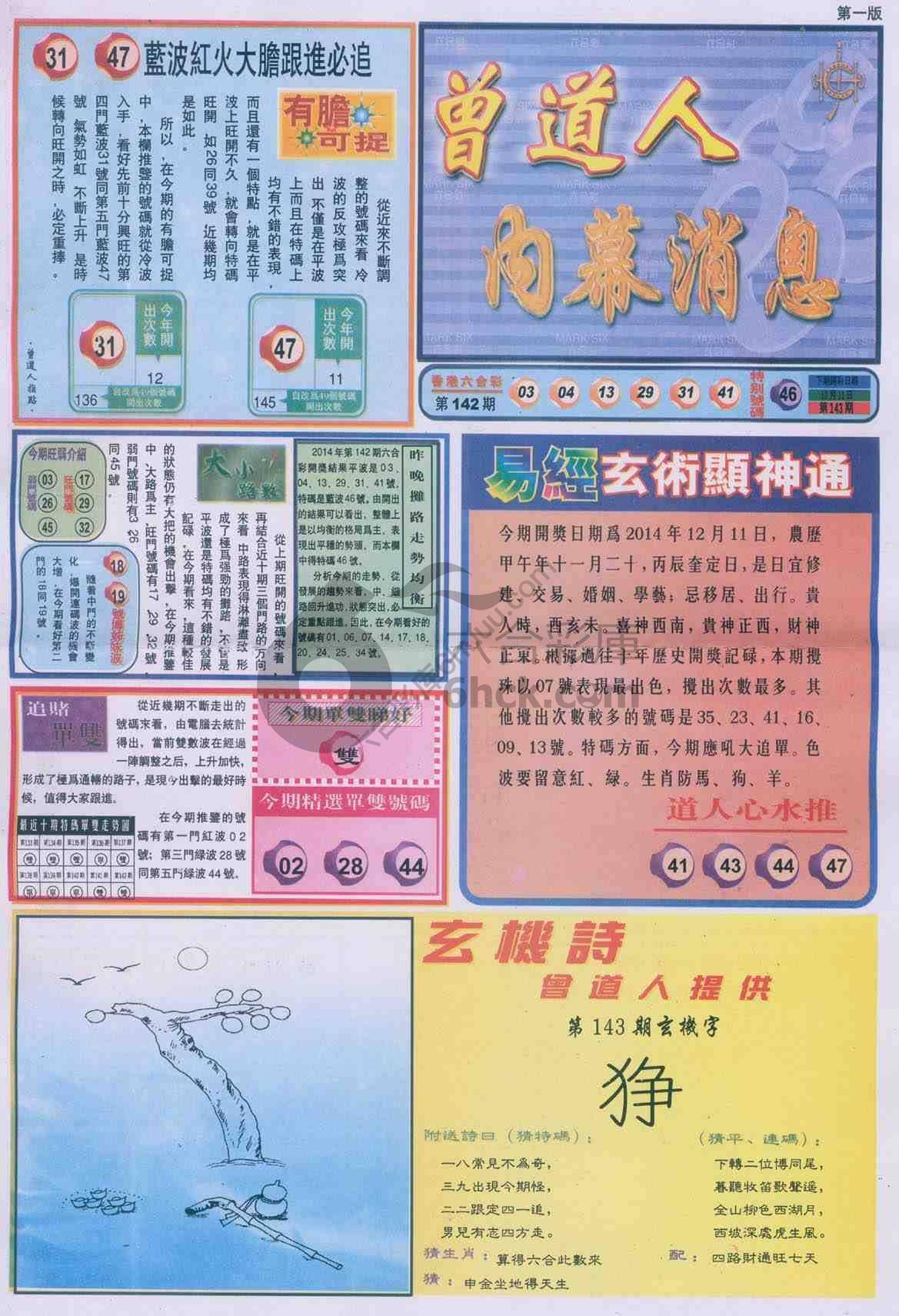 曾道人内幕消息