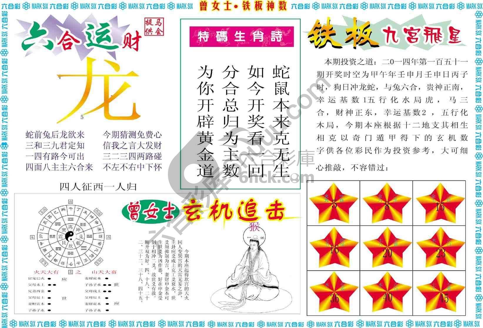 曾女士铁板神数