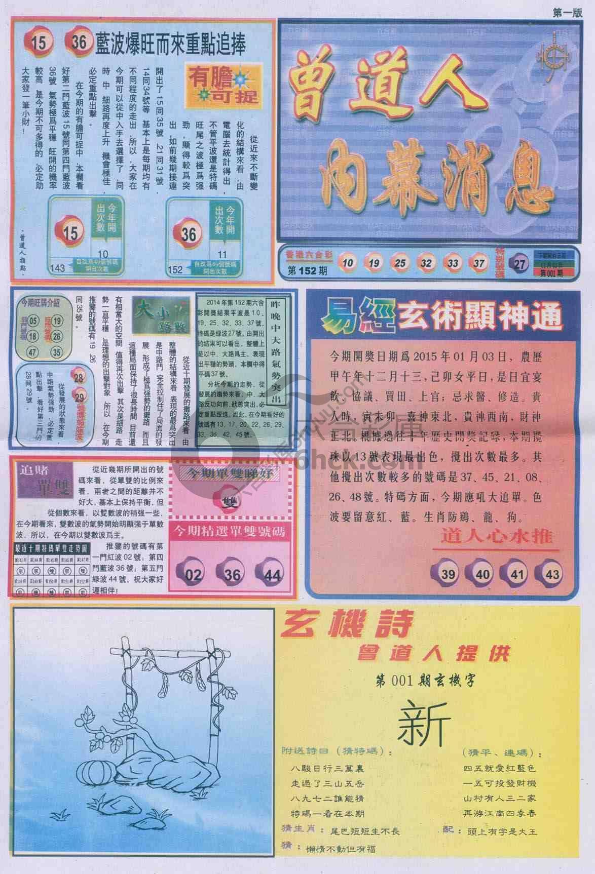 曾道人内幕消息