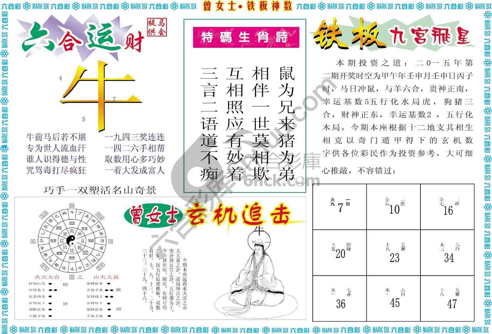 曾女士铁板神数