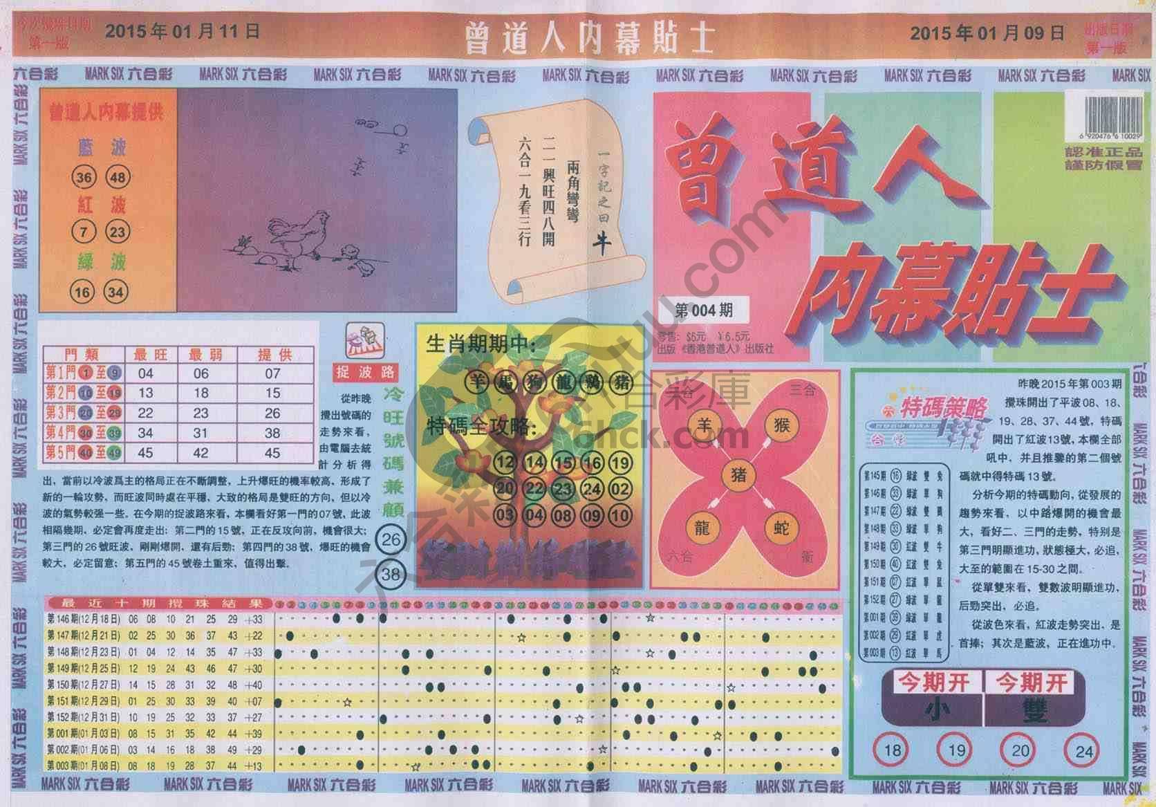 曾道人内幕贴士