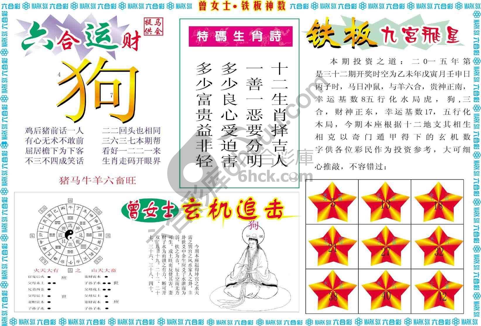 曾女士铁板神数