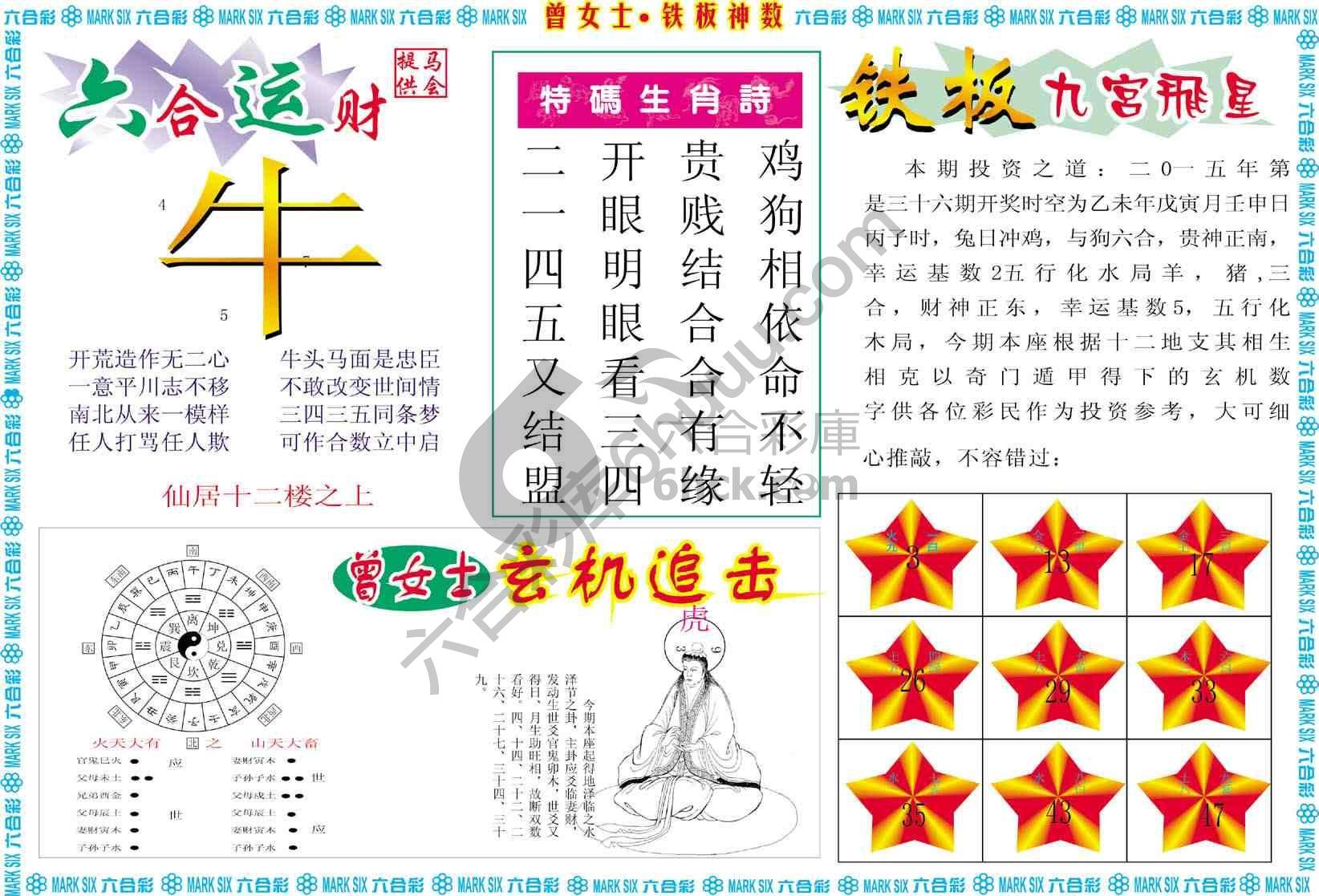 曾女士铁板神数