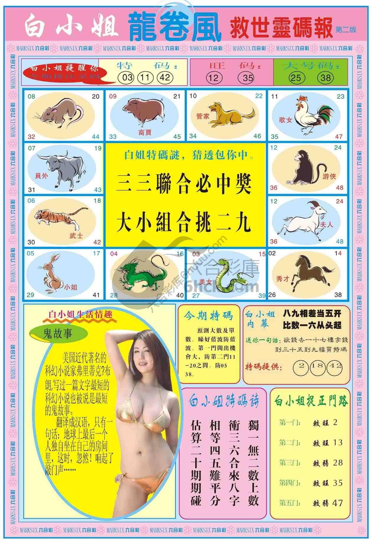 白小姐救世灵码报