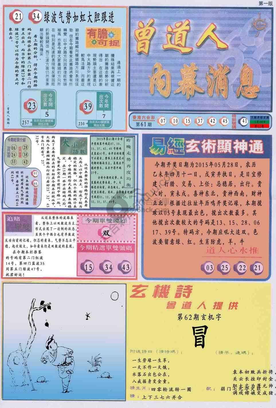 曾道人内幕消息