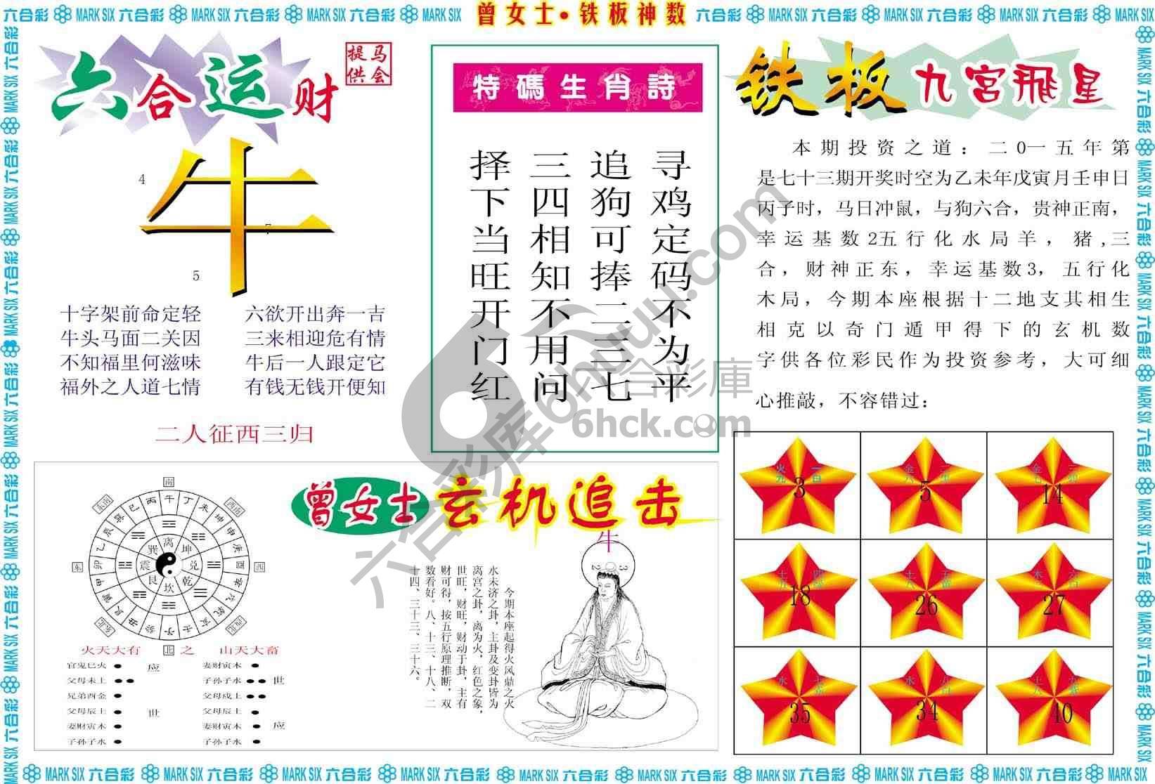 曾女士铁板神数