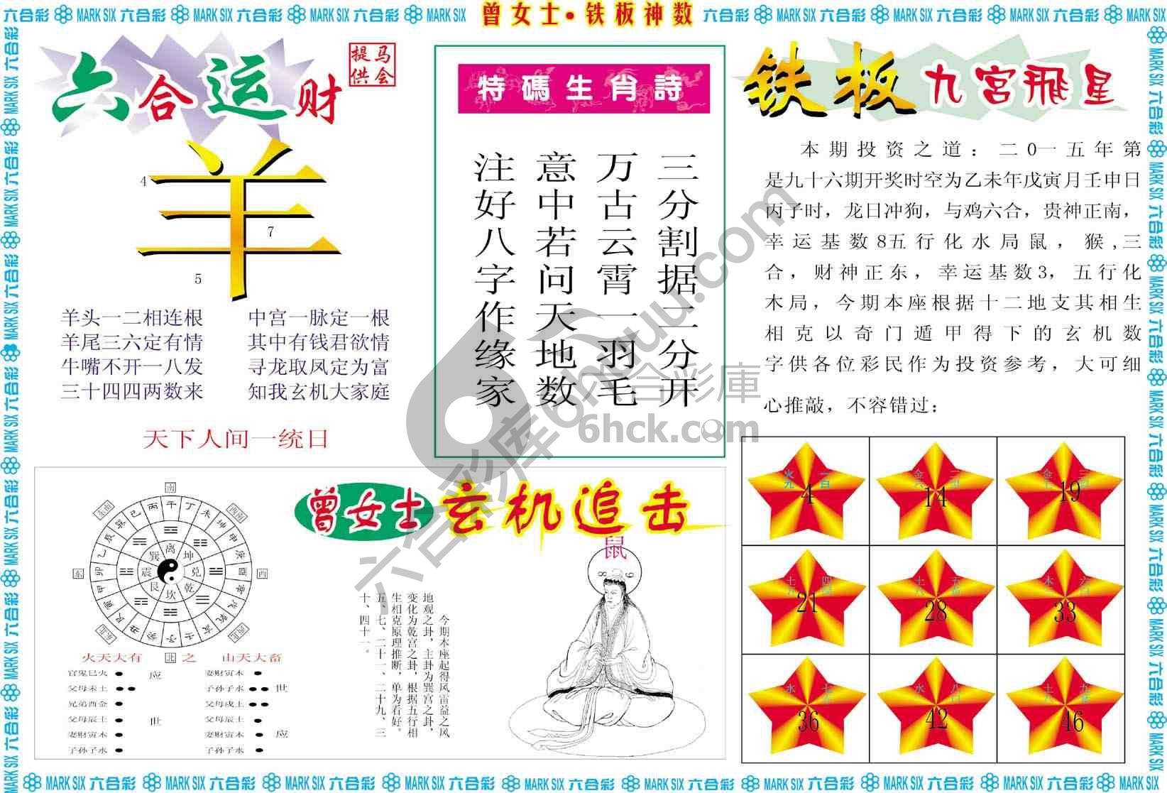 曾女士铁板神数