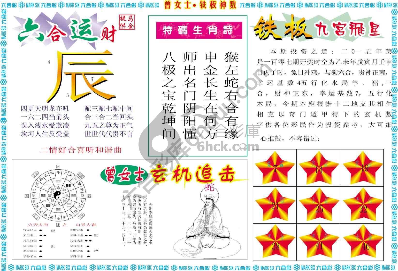 曾女士铁板神数