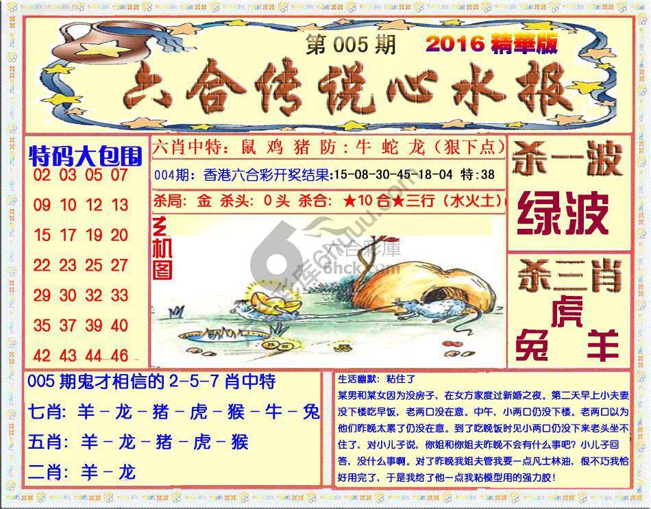 六合传说心水报