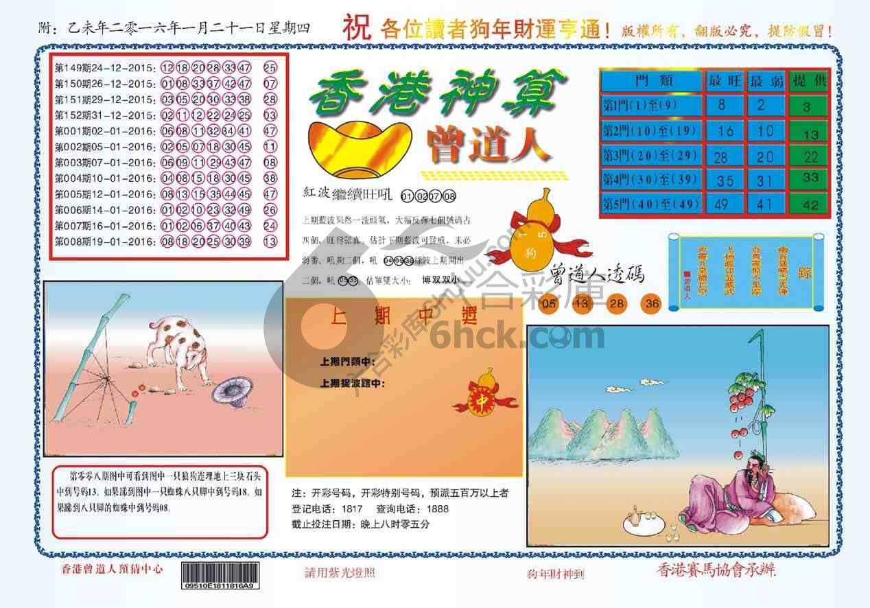 香港神算曾道人