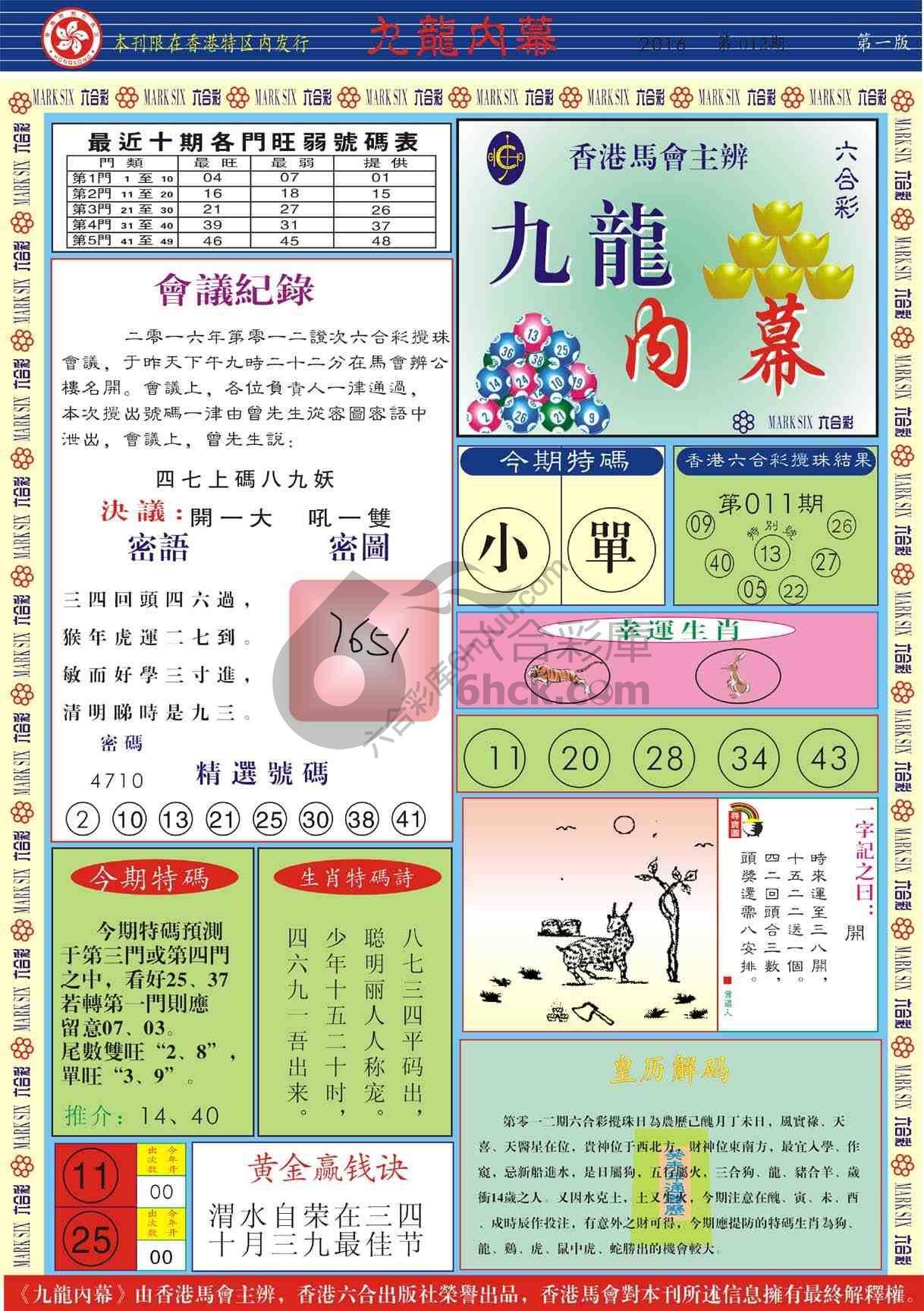 九龙内幕